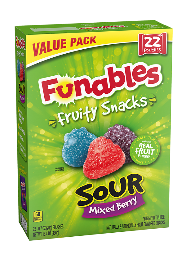 Funables Mixed Berry Fruit Snacks