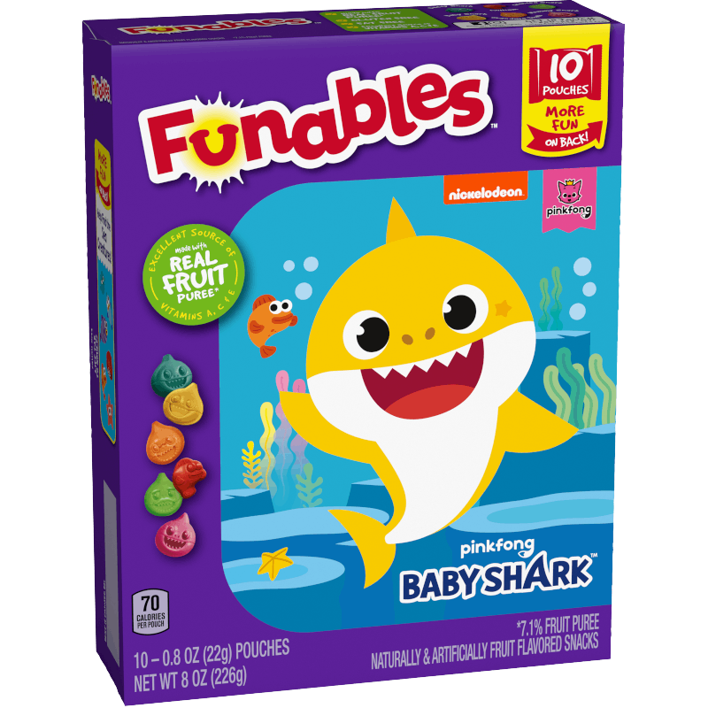 Funables Character Fruit Snacks - Baby Shark
